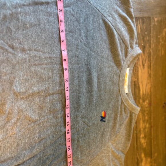 Aviator Nation Gray/Rainbow Trim Crewneck Sweatshirt L - Picture 6 of 7